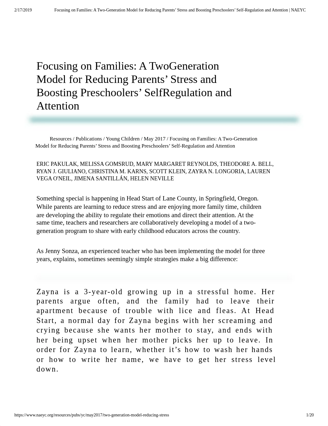 Focusing on Families- A Two-Generation ... Self-Regulation and Attention | NAEYC.pdf_dnwjcq0xvjr_page1