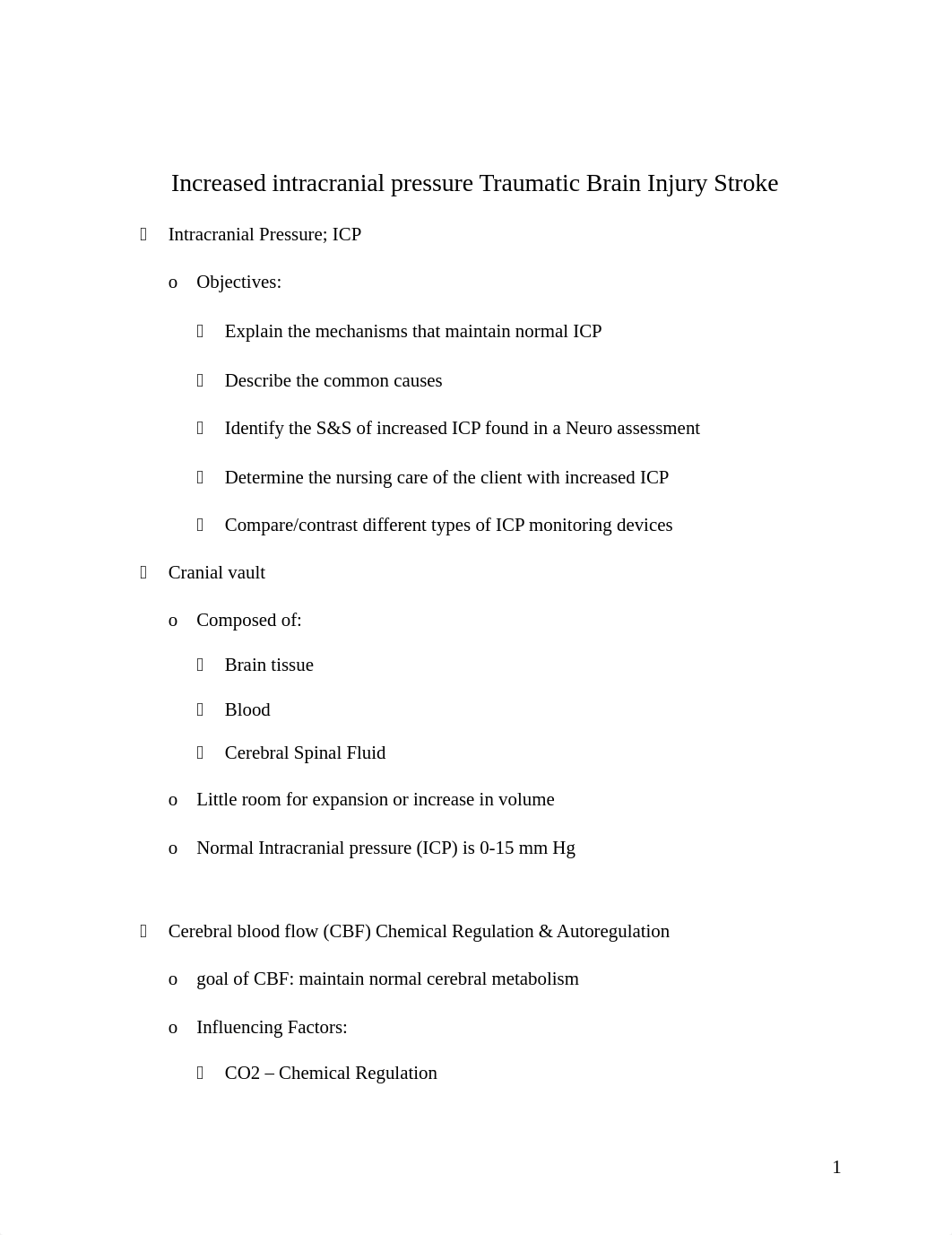 Increased intracranial pressure Traumatic Brain Injury Stroke.docx_dnwniox43l3_page1