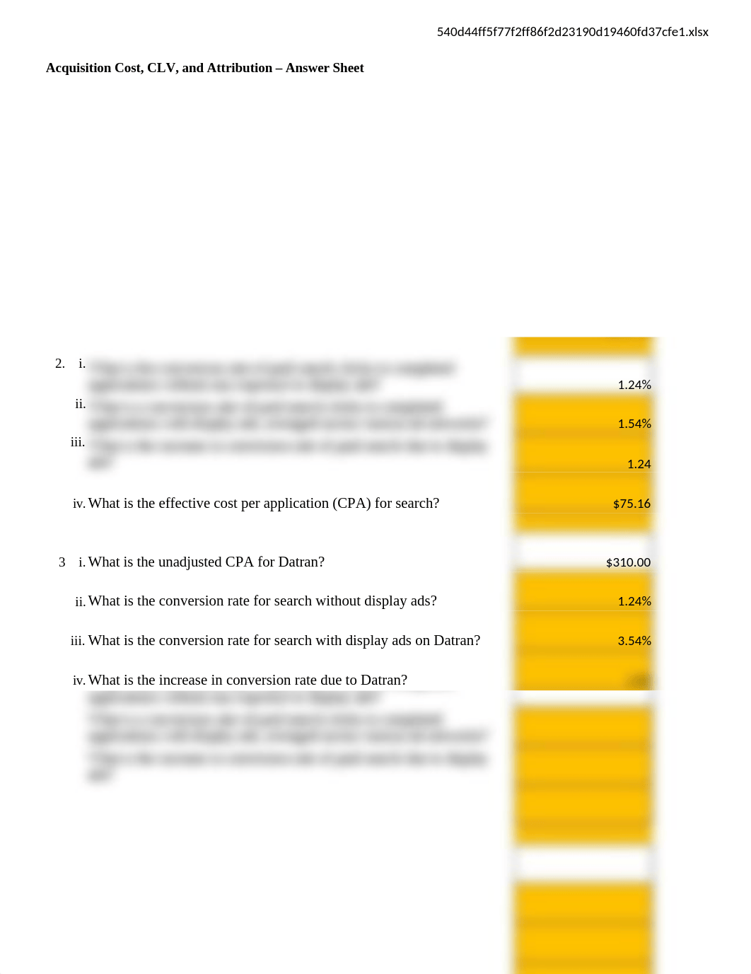 Module 6 - BBVA Compass Acquisition Cost and Attribution Answer Sheet.xlsx_dnwnnoxj43j_page1