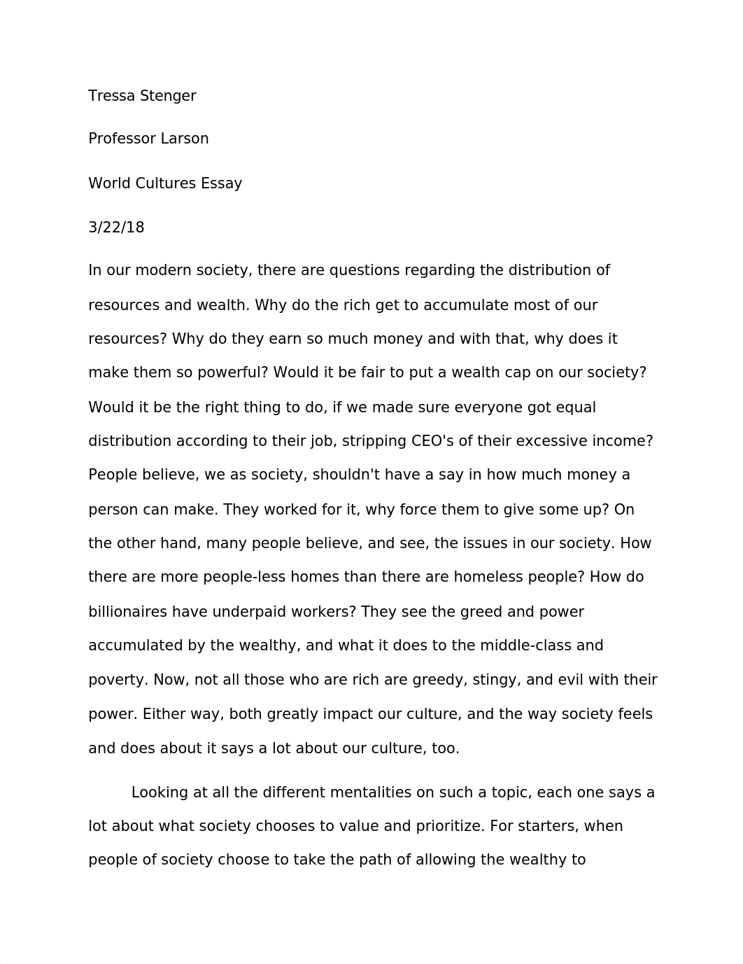 World Cultures Ideology, Wealth Accumulation Essay 32218.docx_dnx1wocrdp4_page1