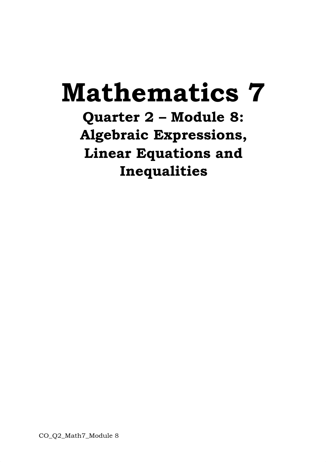 ADM_Math7_Q2_Module8_Algebraic Expression, Linear Equation and Inequalities.pdf_dnx467d8yuv_page1