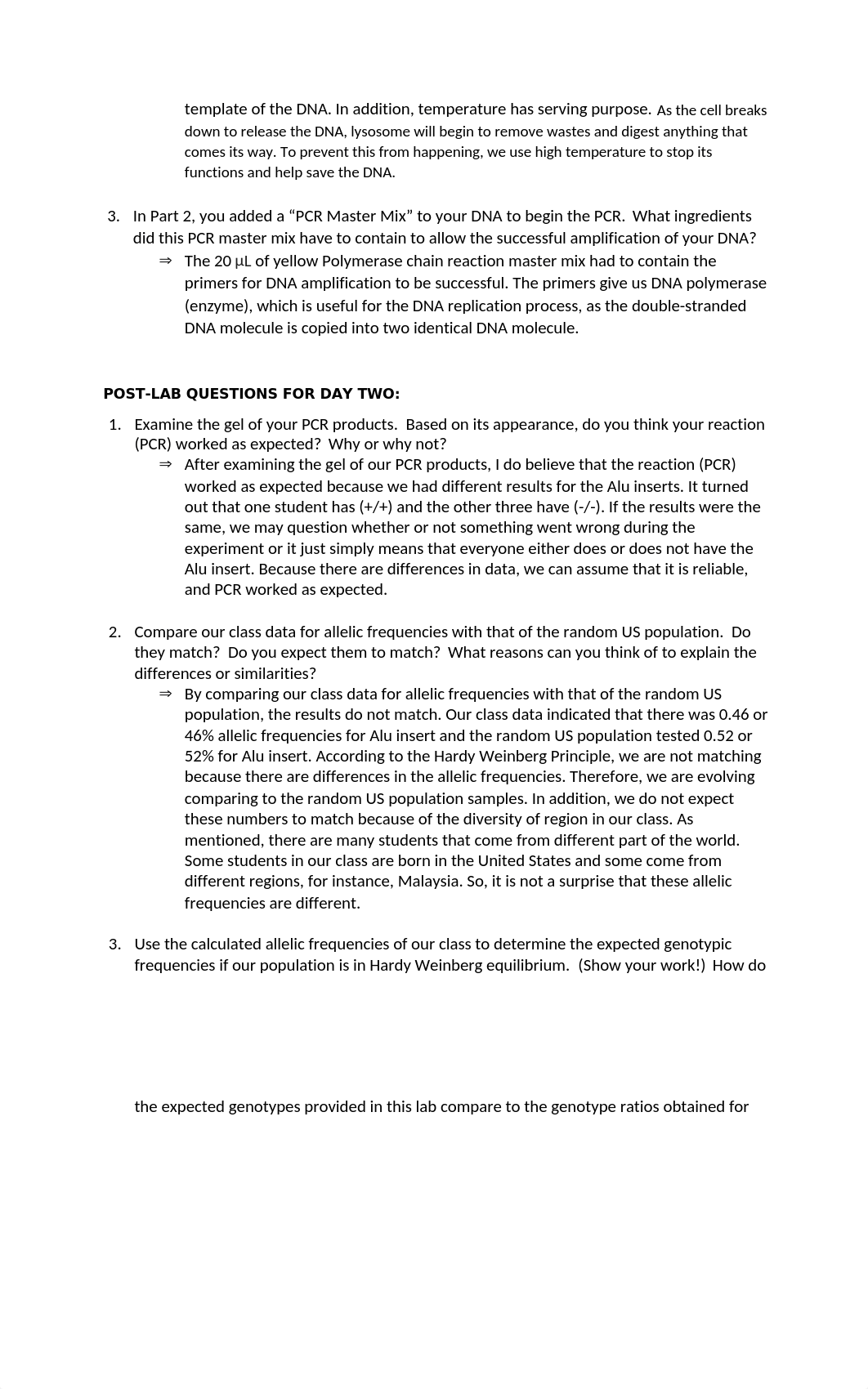 Lab 1 Report - Amplifying the Alu-Intron for Hardy-Weinberg Analysis.docx_dnx7wcmk32b_page2