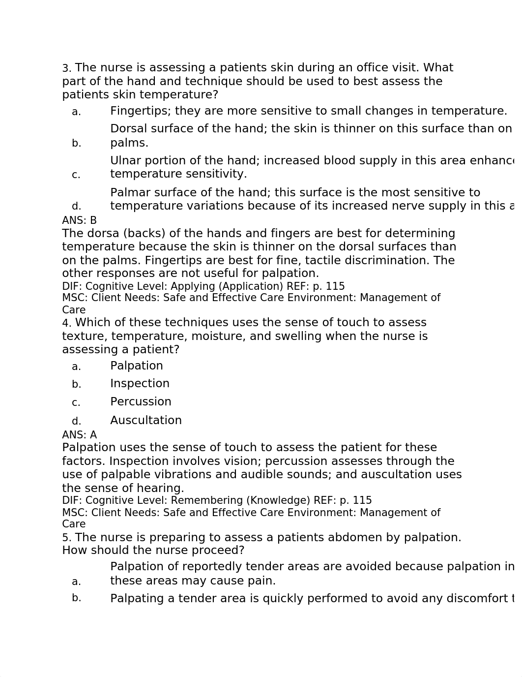 Jarvis Chapter 8 Assessment Techniques and Safety in the Clinical Setting Test Bank.docx_dnxa994e3ok_page2