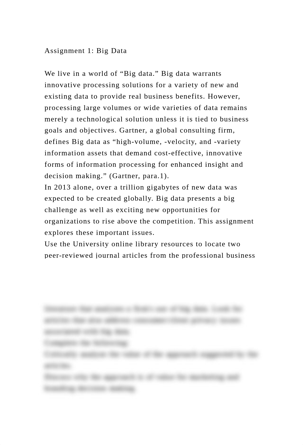 Assignment 1 Big DataWe live in a world of "Big data." Big data.docx_dnxoo3yszxr_page2