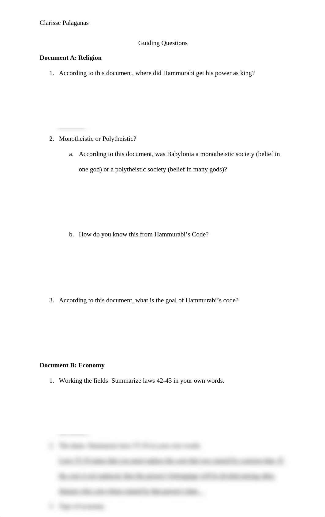 Hammurabi's Code, Guiding Questions.docx_dnxw2qpssml_page1