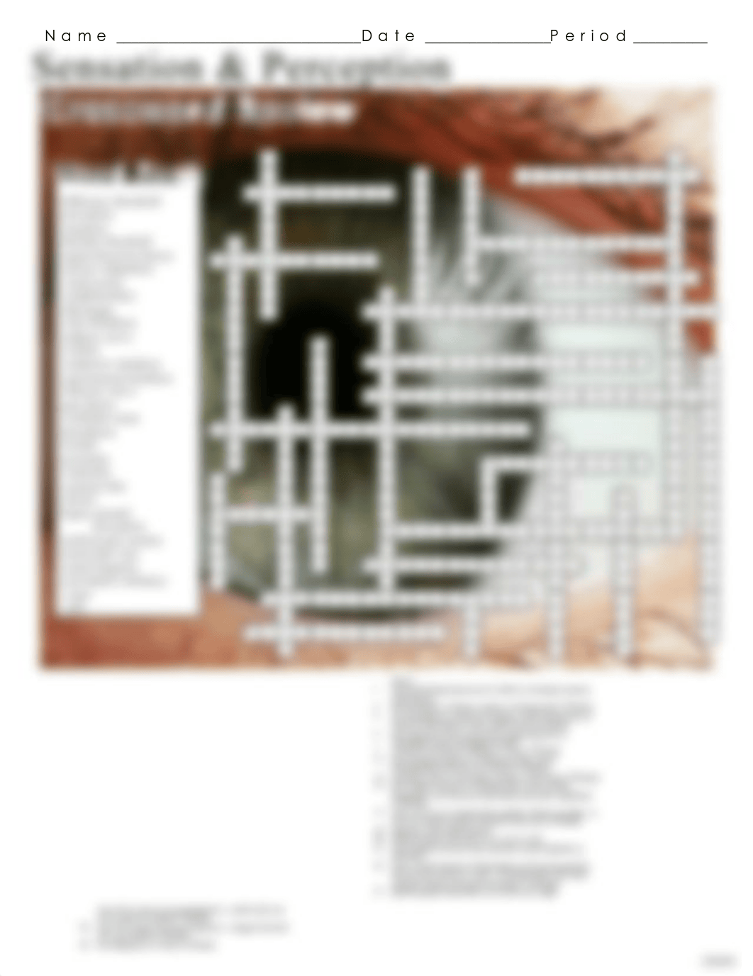 Chapter 6 - Sensation & Perception Crossword Puzzle.pdf_dnxx9a7h8dd_page1