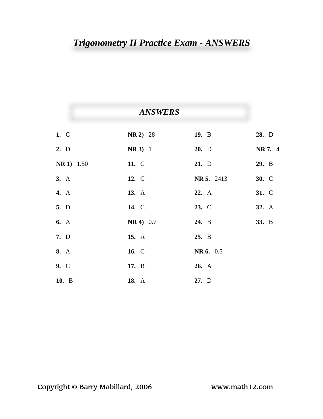 Principles of Math 12  - Trigonometry II Practice Exam ANSWERS_dny1rc8skxt_page1