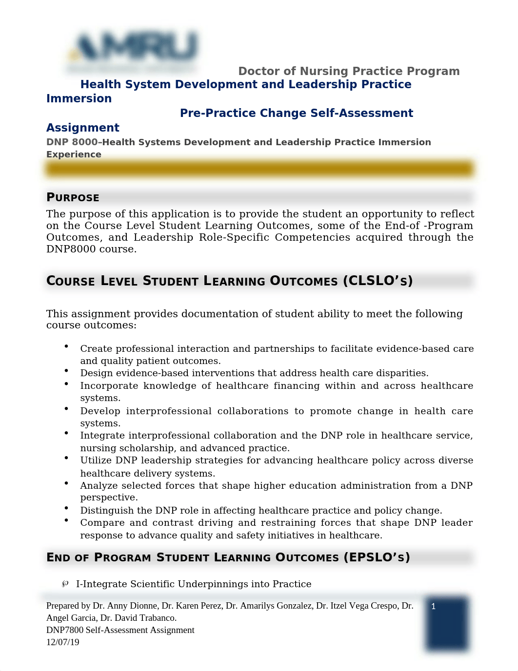 DNP 8000 week 7 Self- Assessment Assignment Rubric (1).docx_dny4olu56at_page1