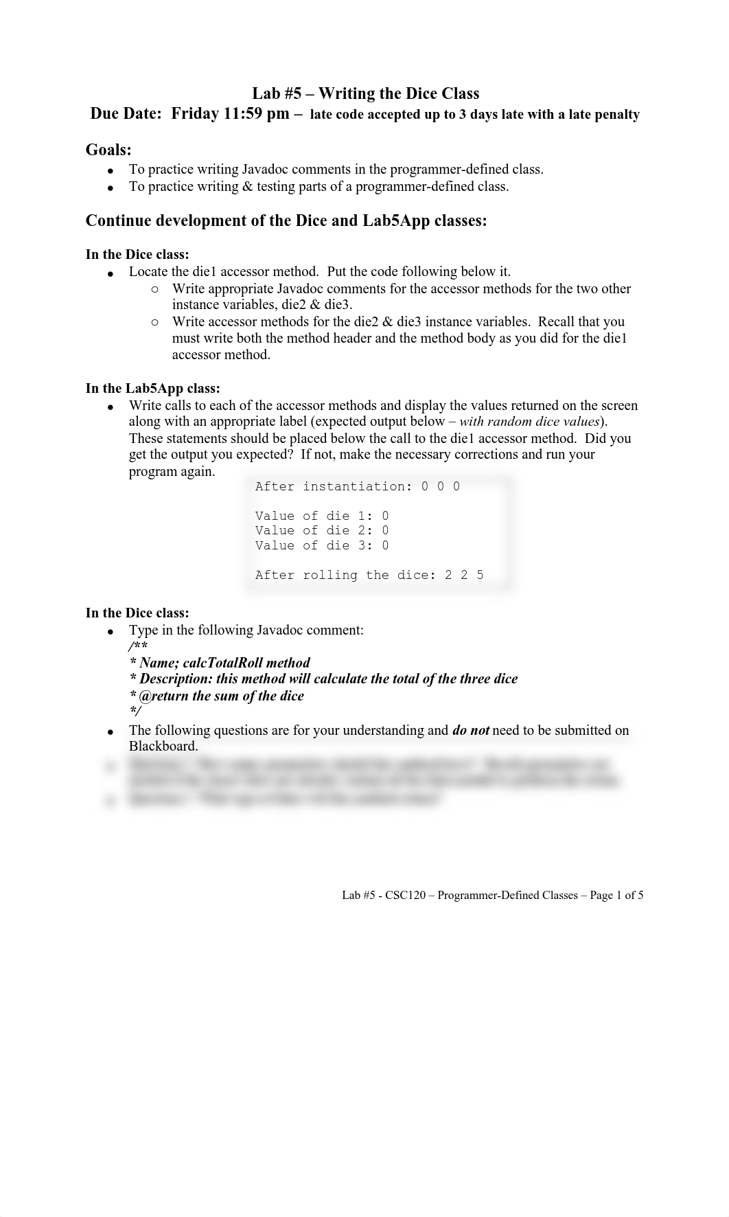 Lab#5-WritingTheDiceClass at home.pdf_dnyb1les230_page1