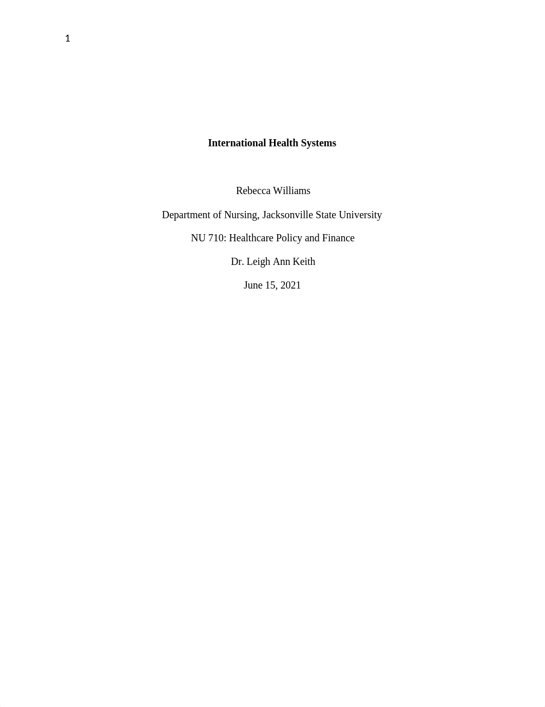 nu 710 module 2 International Health Systems .docx_dnycl304sfb_page1