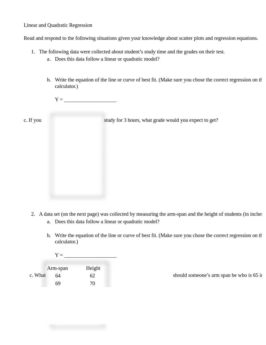 Jan 28_Linear and Quadratic Regression_review.docx_dnyh5vsrc4q_page1