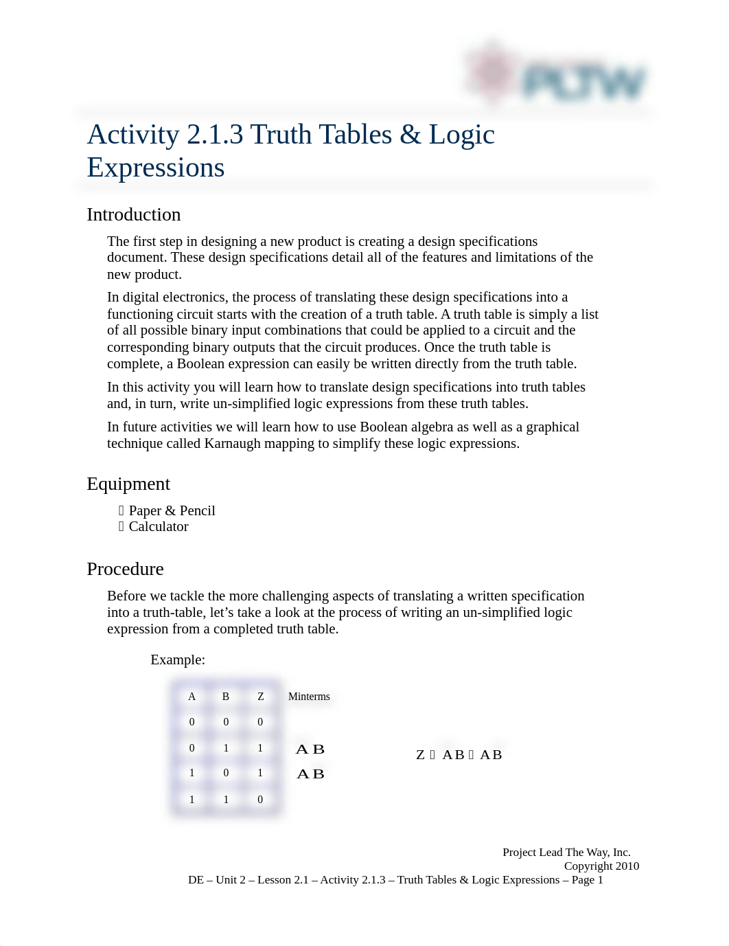 A2_1_3TruthTablesLogicExpressions.doc_dnysv04pxnu_page1