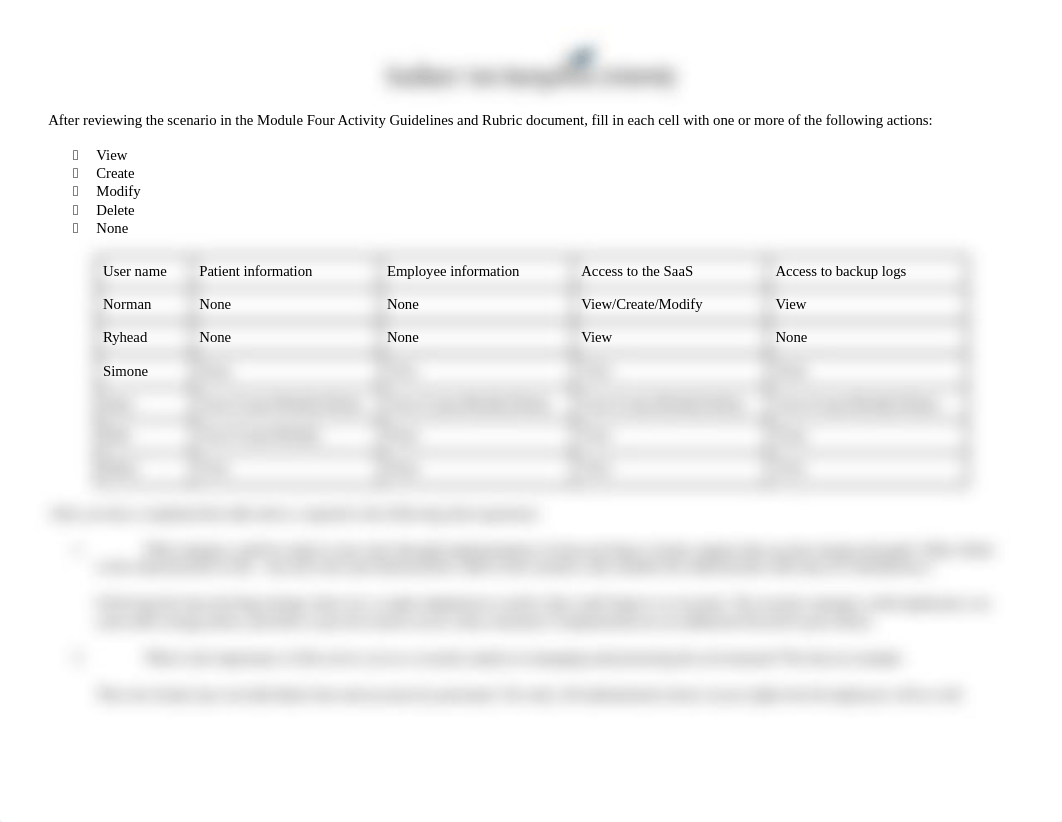 4-3 Activity Role-Based Access Control (RBAC) Matrix Assignment.docx_dnytg39un9k_page2