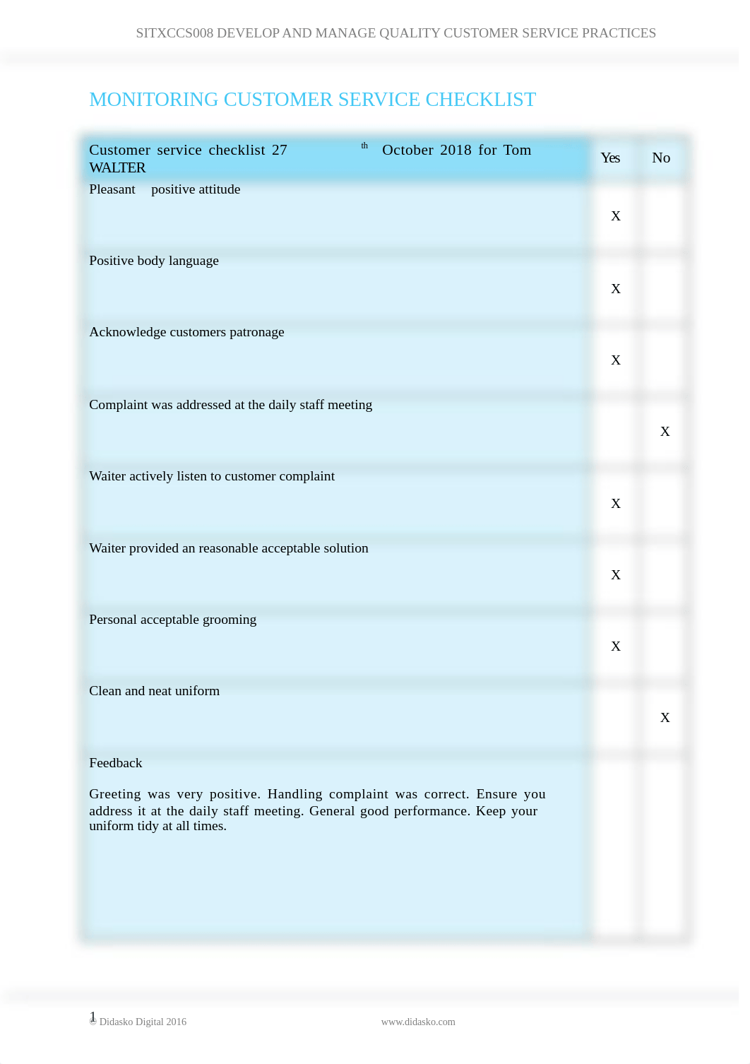 Assessment D_Monitoring customer service checklist-2.docx_dnywmp3nogb_page1