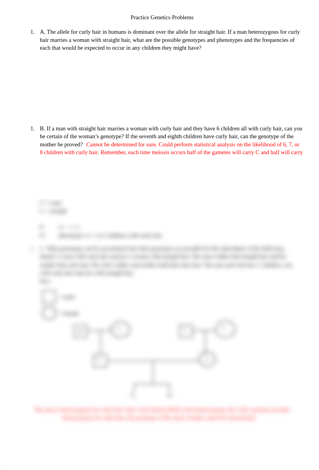 Solutions to Genetics Review Problems.docx_dnz7pvar7qj_page1