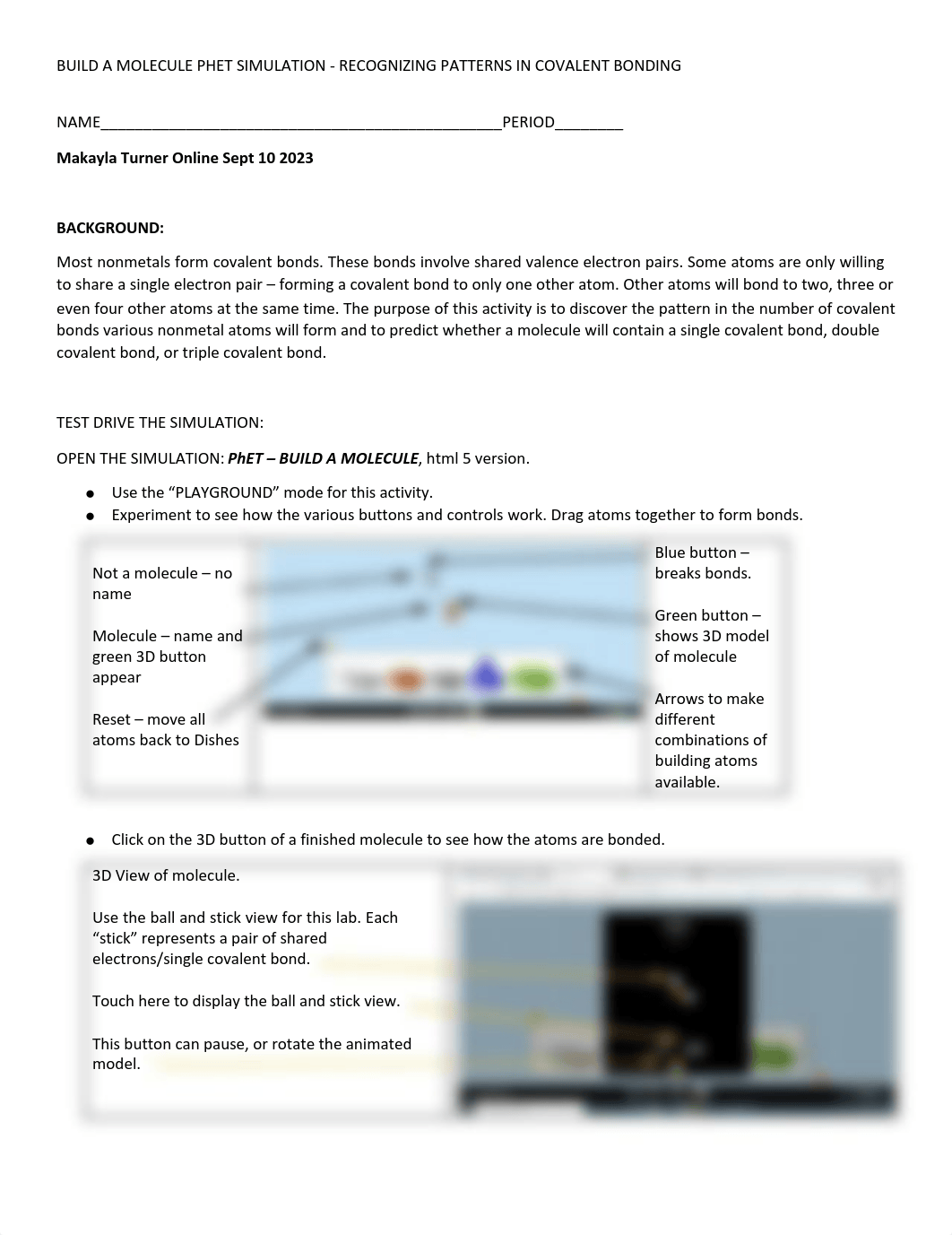 BUILD A MOLECULE  TURNER 2023 PHET LAB - PATTERNS IN COVALENT BONDING.pdf_dnzy7iibges_page1