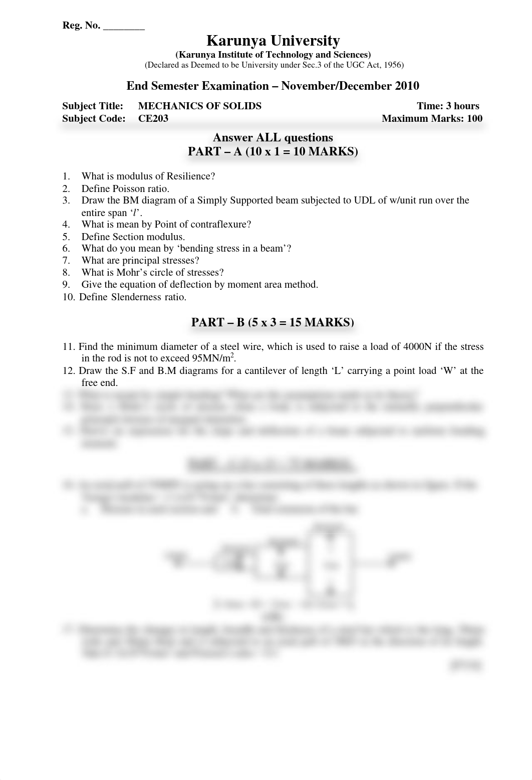 (www.entrance-exam.net)-Karunya University Civil Engineering- Mechanics of Solids Sample Paper 6_do0mt5vxt2l_page1