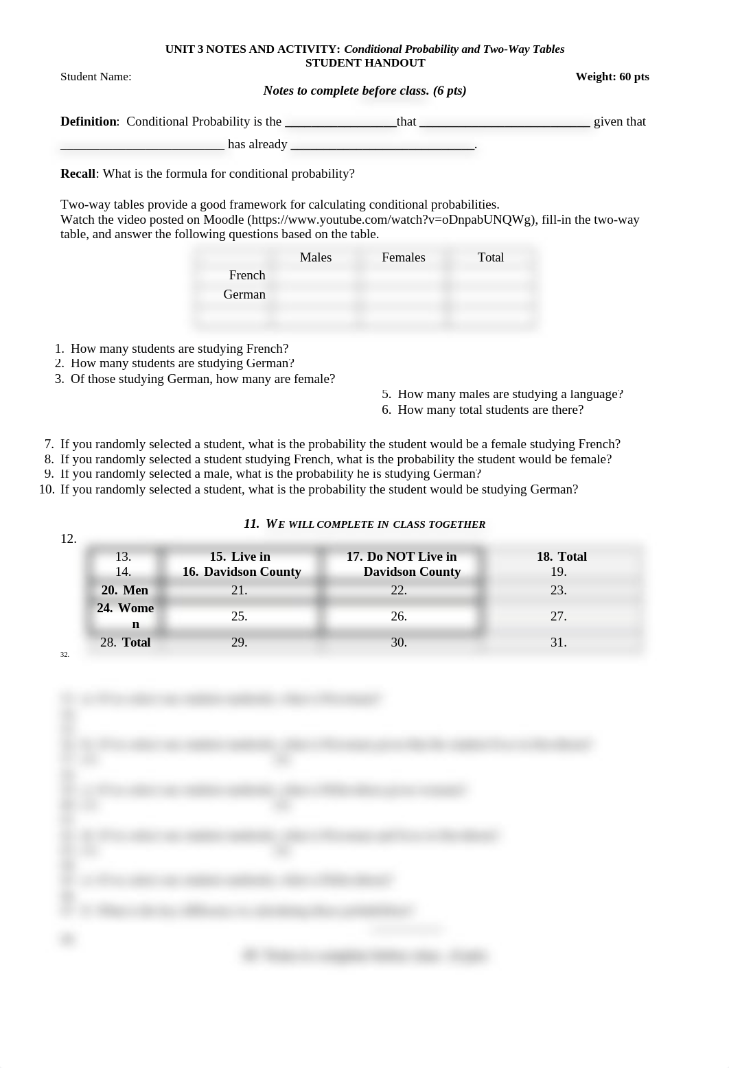 MAT 143 Unit 3 Notes  Activity Conditional Probability and Two-Way Tables FA 15 (1)_do0zcnzb8jm_page1