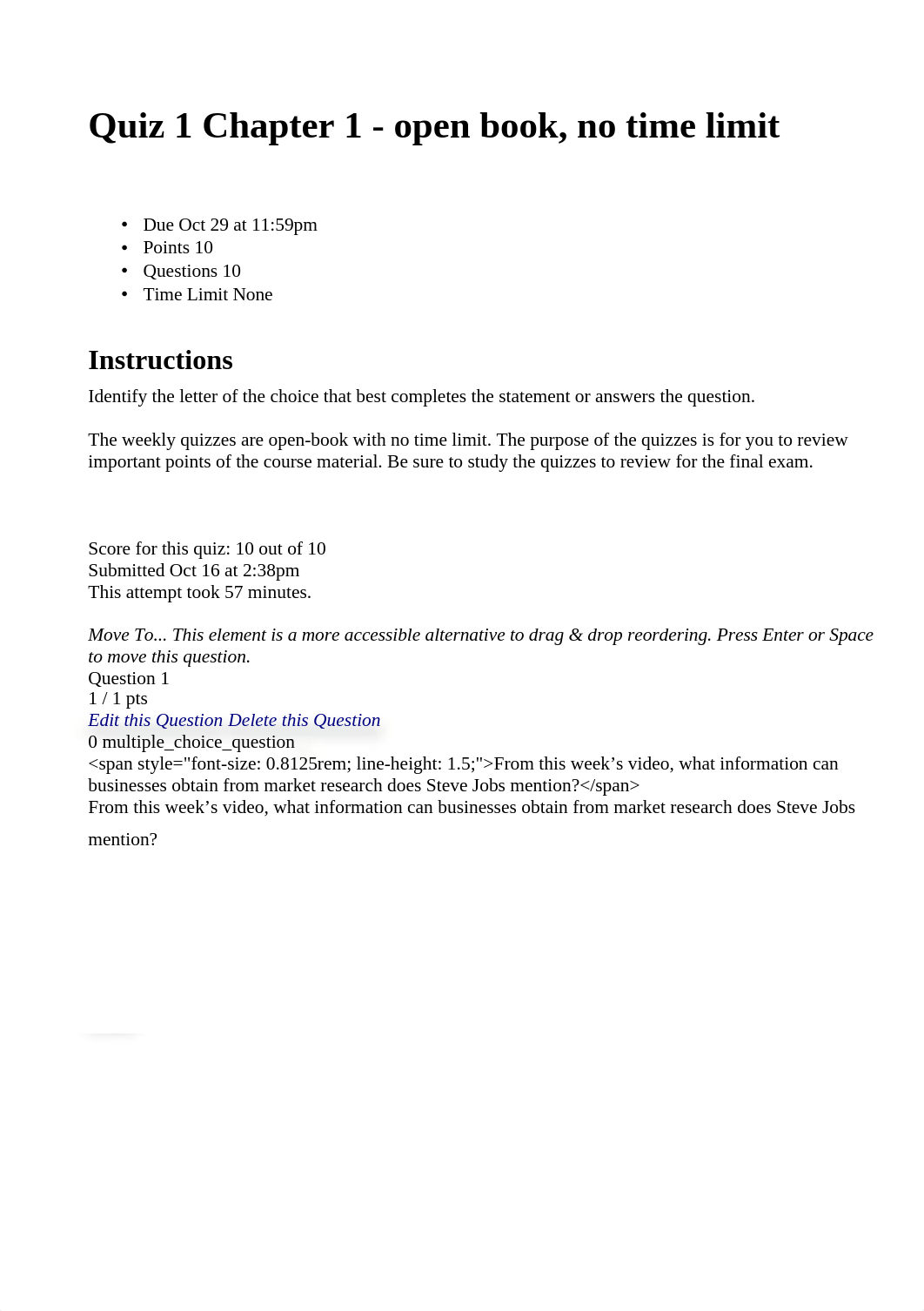 Quiz 1 Chapter 1 - open book, no time limit: BAD10: American Business in Its Global Context: Section_do1bpozrs9q_page2