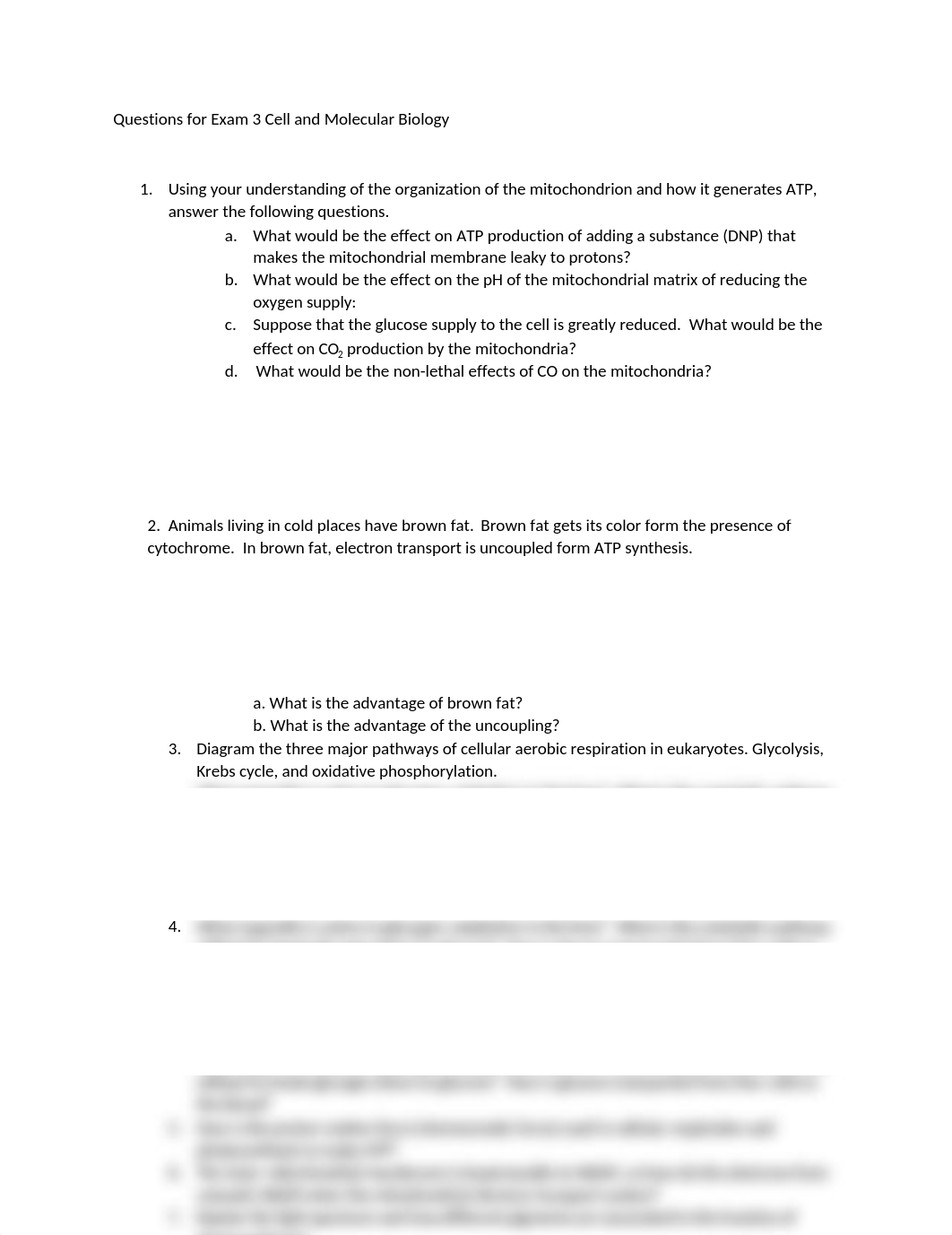 Questions for Exam 3 Cell and Molecular Biology (2).docx_do1nccbfdmx_page1