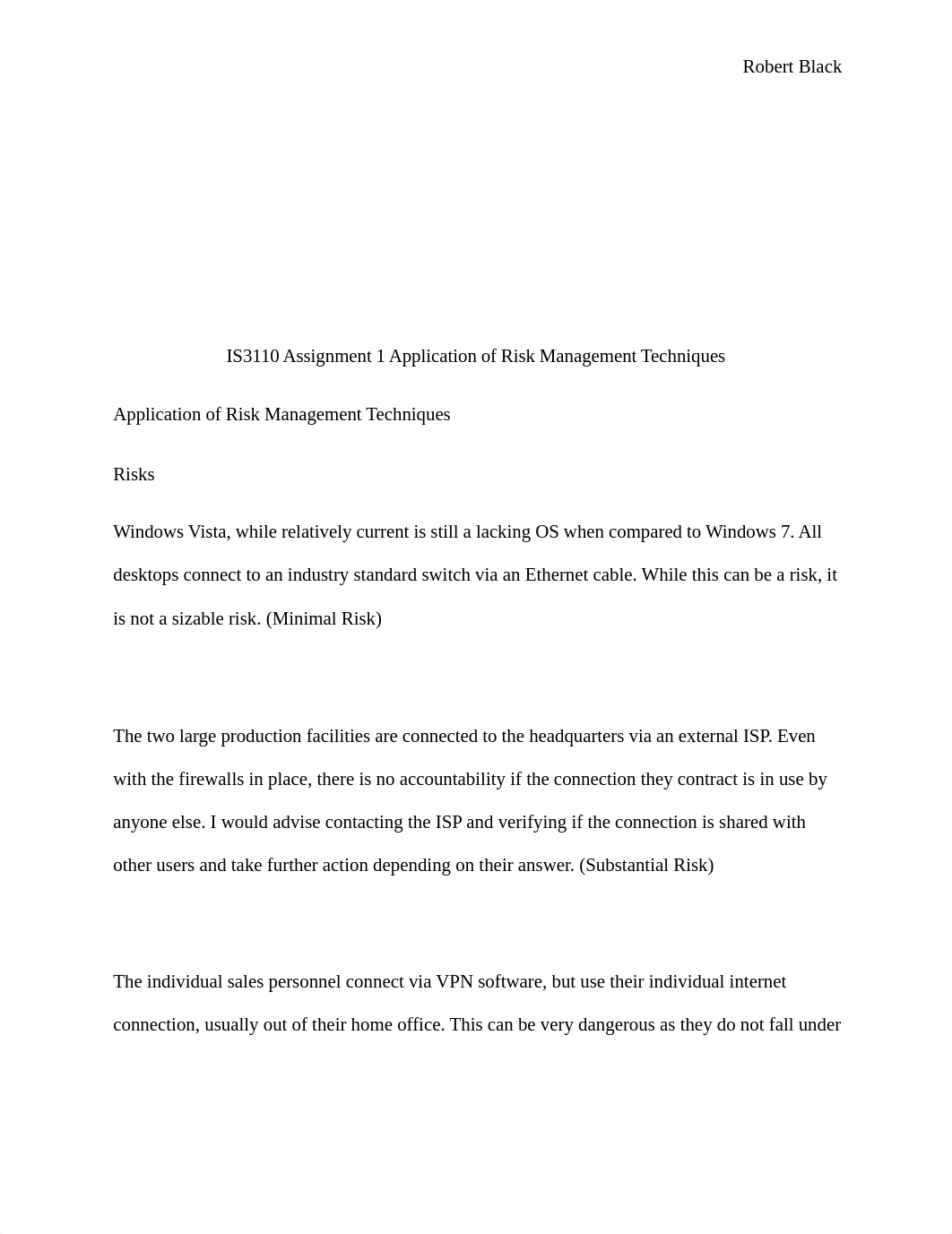 IS3110 Assignment 1 Application of Risk Management Techniques_do1qok9ndu6_page1