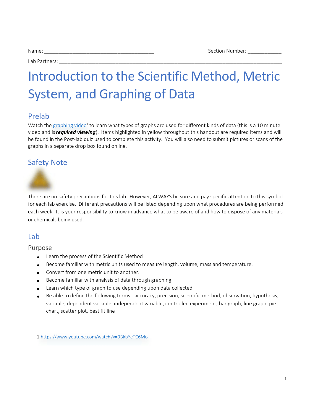 Lab 01 Introduction to the Scientific Method, Metric System and Graphing of Data.pdf_do1r22s7k0z_page1