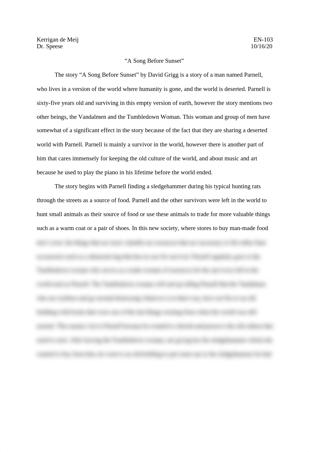 Summary of A Song before Sunset Story.docx_do1rk8bwk1h_page1