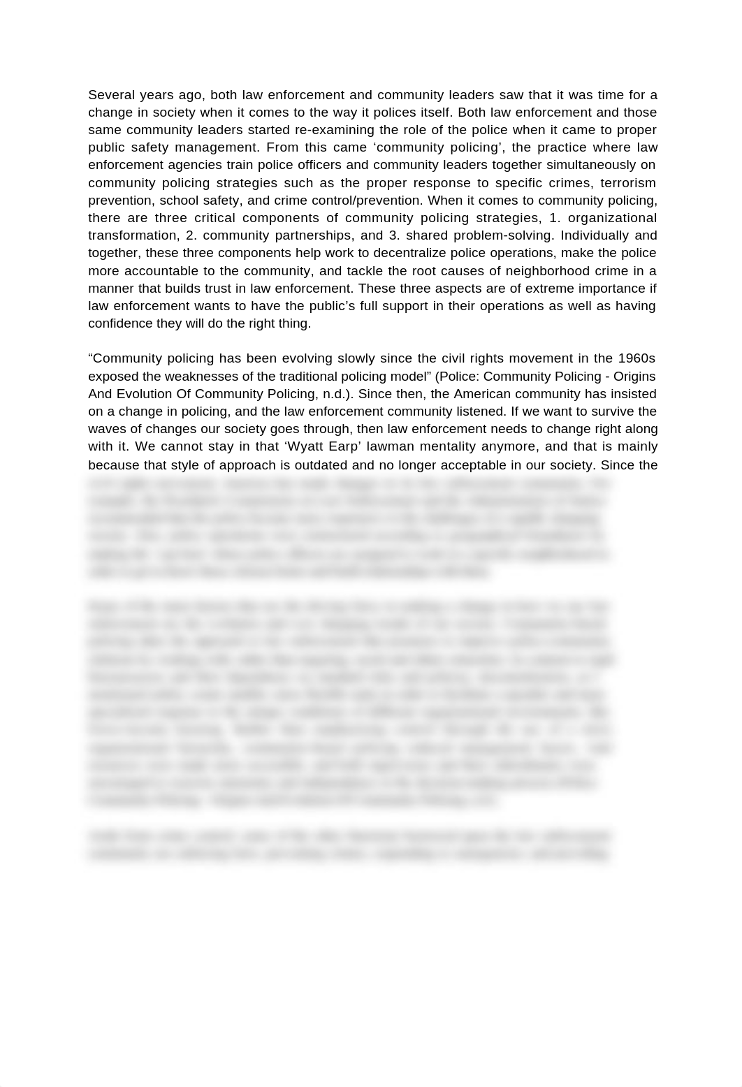 Introduction to Police Crime Control Strategies Unit 2 complete.docx_do1z5ccq3i0_page1