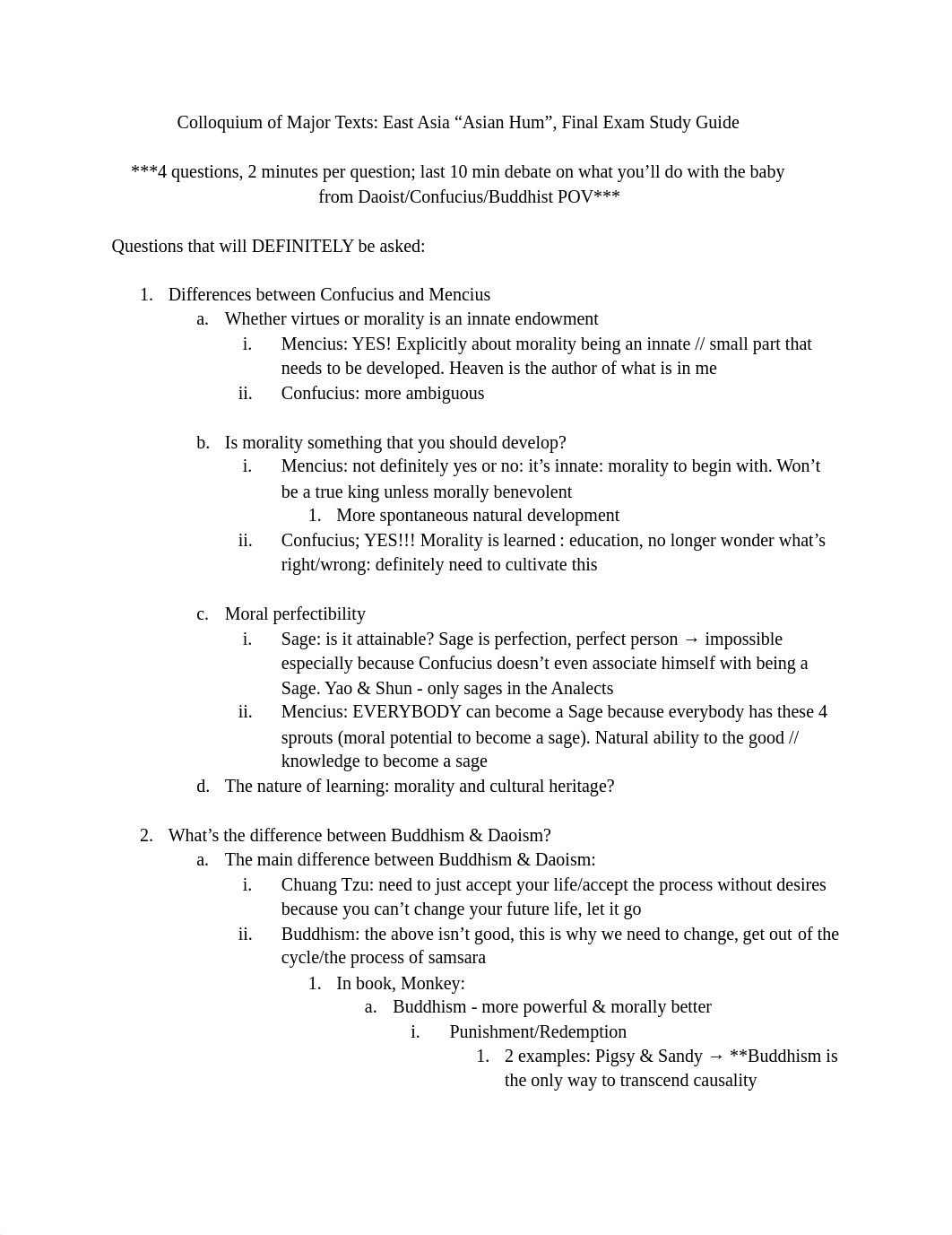 Colloquium of Major Texts_ East Asia -- Final Exam - Study Guide (2).pdf_do1zgq3tkef_page1