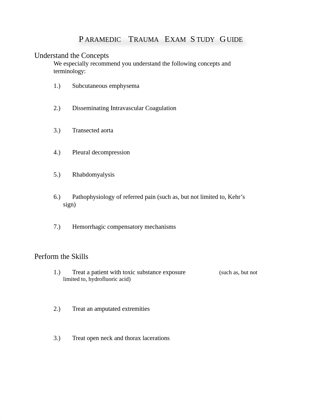 Paramedic Trauma Exam Study Guide.docx_do2gb5q1p6e_page1