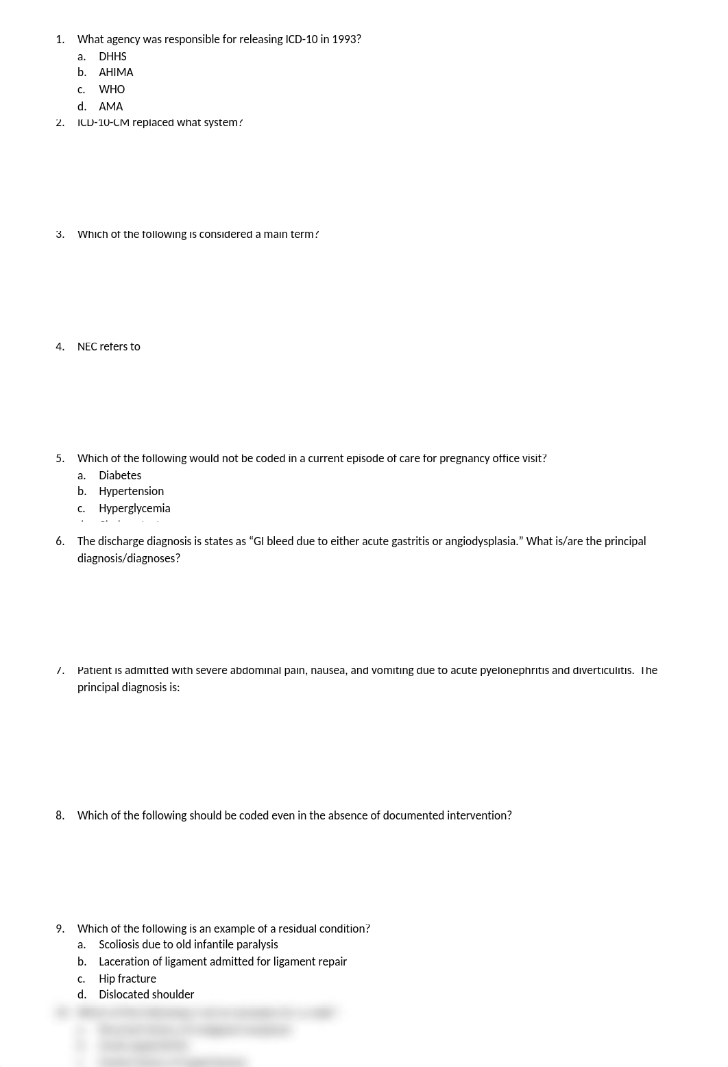 ICD 10 coding_BPA practice test (Autosaved).docx_do2rj5p0w79_page1