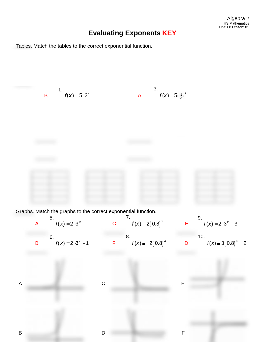 Evaluating Exponents PI KEY_do2ugwxjmta_page1