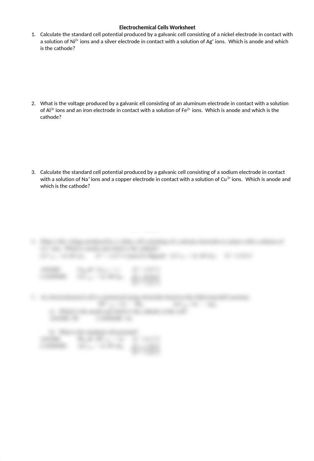 Electrochemical Cells Worksheet Answers_do35cgl2o98_page1