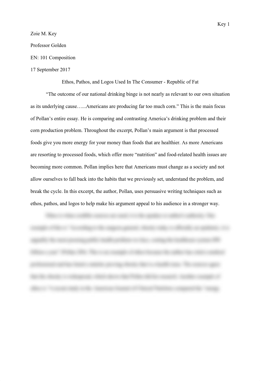 Ethos Pathos and Logos Used In The Consumer - Republic of Fat (1) (1).pdf_do38623je7o_page1