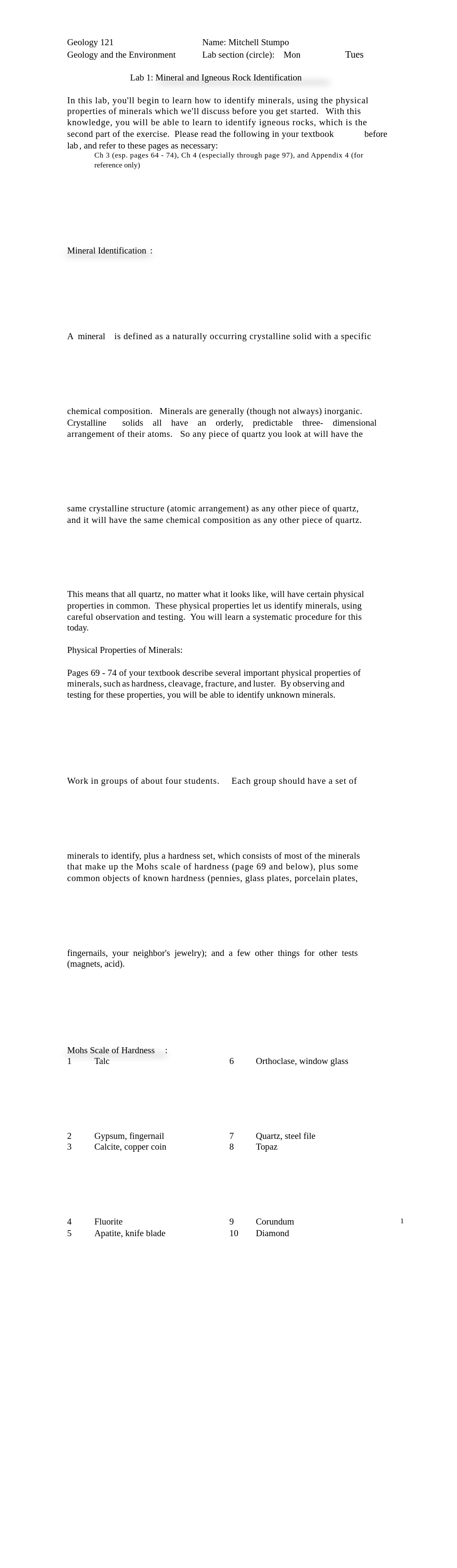 Lab 1 Mineral and Igneous Rock ID worksheet.doc_do396xk4oaf_page1