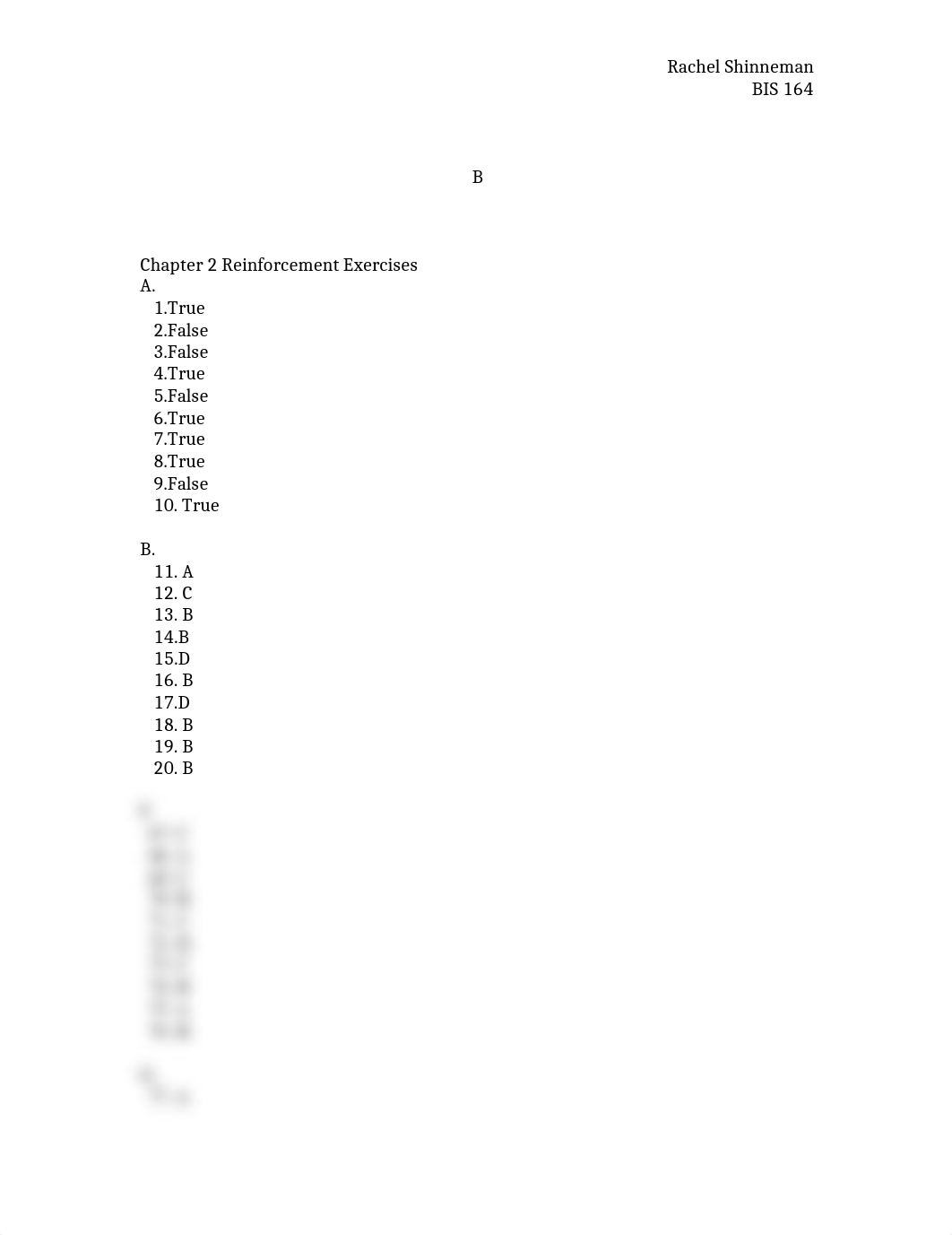 Chapter 2 Reinforcement Exercises BIS 164_do3aii6mdw8_page1