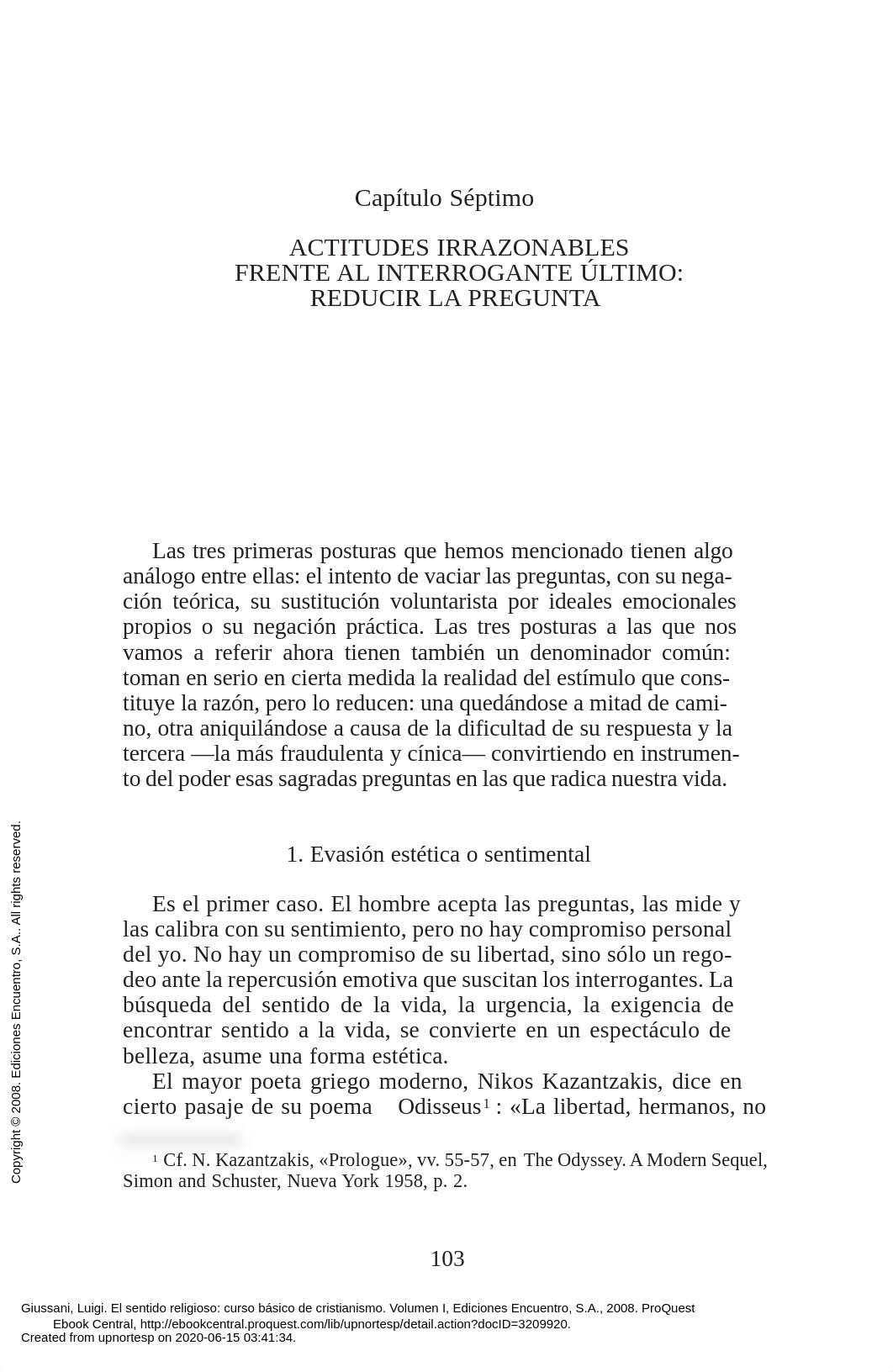 7 SR Cap VII El Sentido Religioso - Actitudes Irrazonables frente al interrogante ultimo.pdf_do3bjccgllk_page1