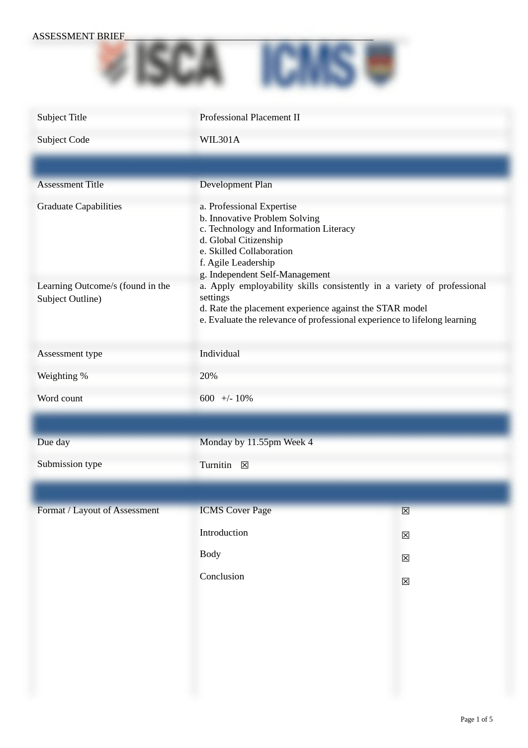 WIL301A AST1 Development Plan Brief and Rubric.pdf_do3pwtpbs8h_page1