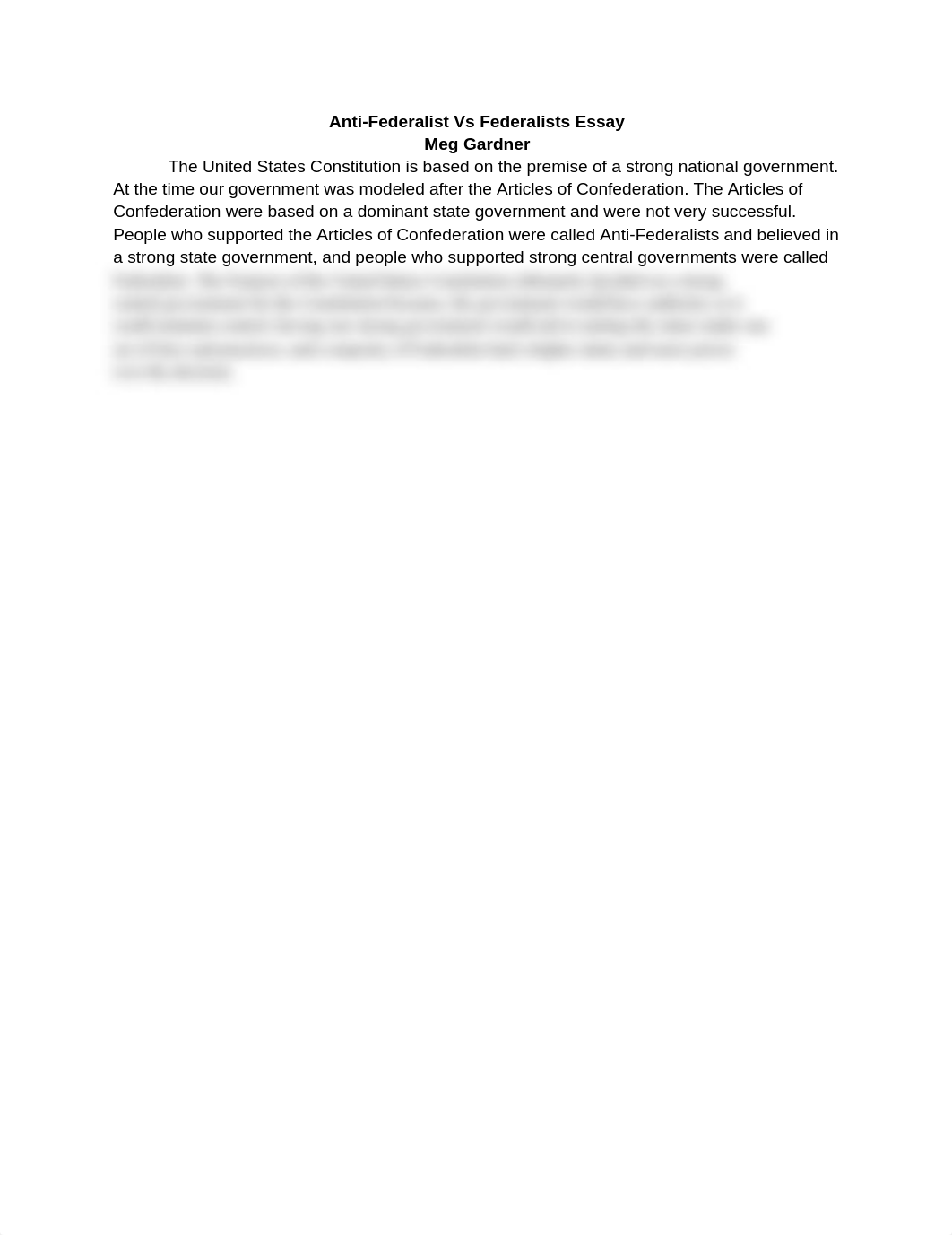 Anti-Federalist Vs Federalist Essay - Margaret Gardner.docx_do3v1kdteku_page1