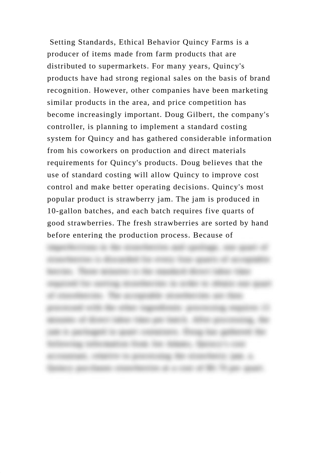 Setting Standards, Ethical Behavior Quincy Farms is a producer of ite.docx_do3xfo7dc3v_page2