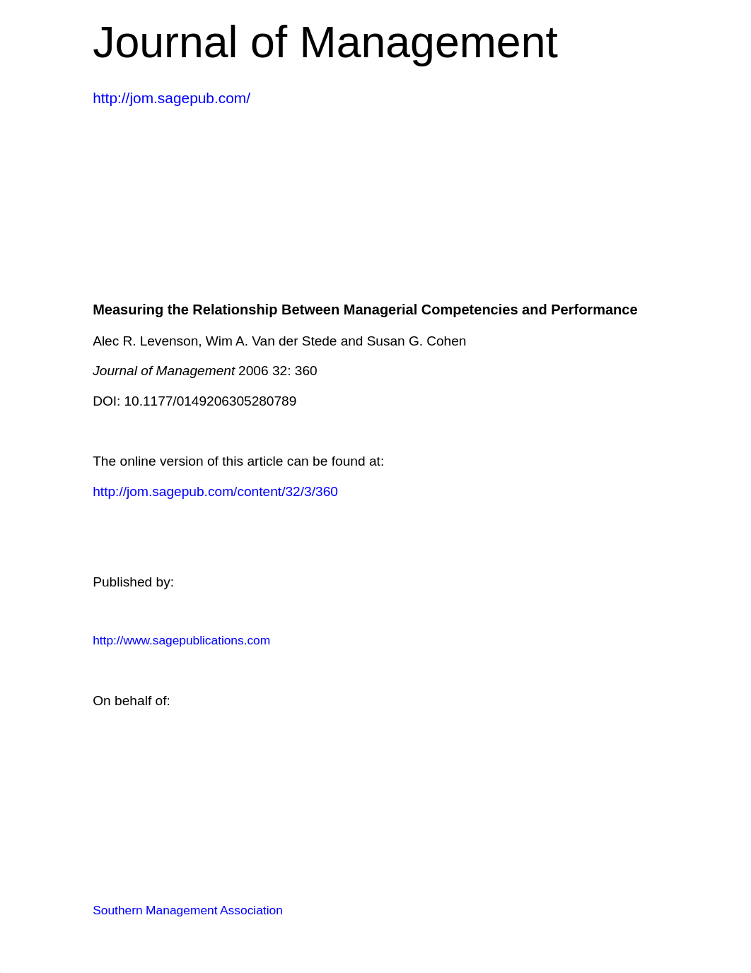 JOM 2006 Levenson Van der Stede and Cohen Relationship Managerial competencies and Performance_do41b26fuyo_page1