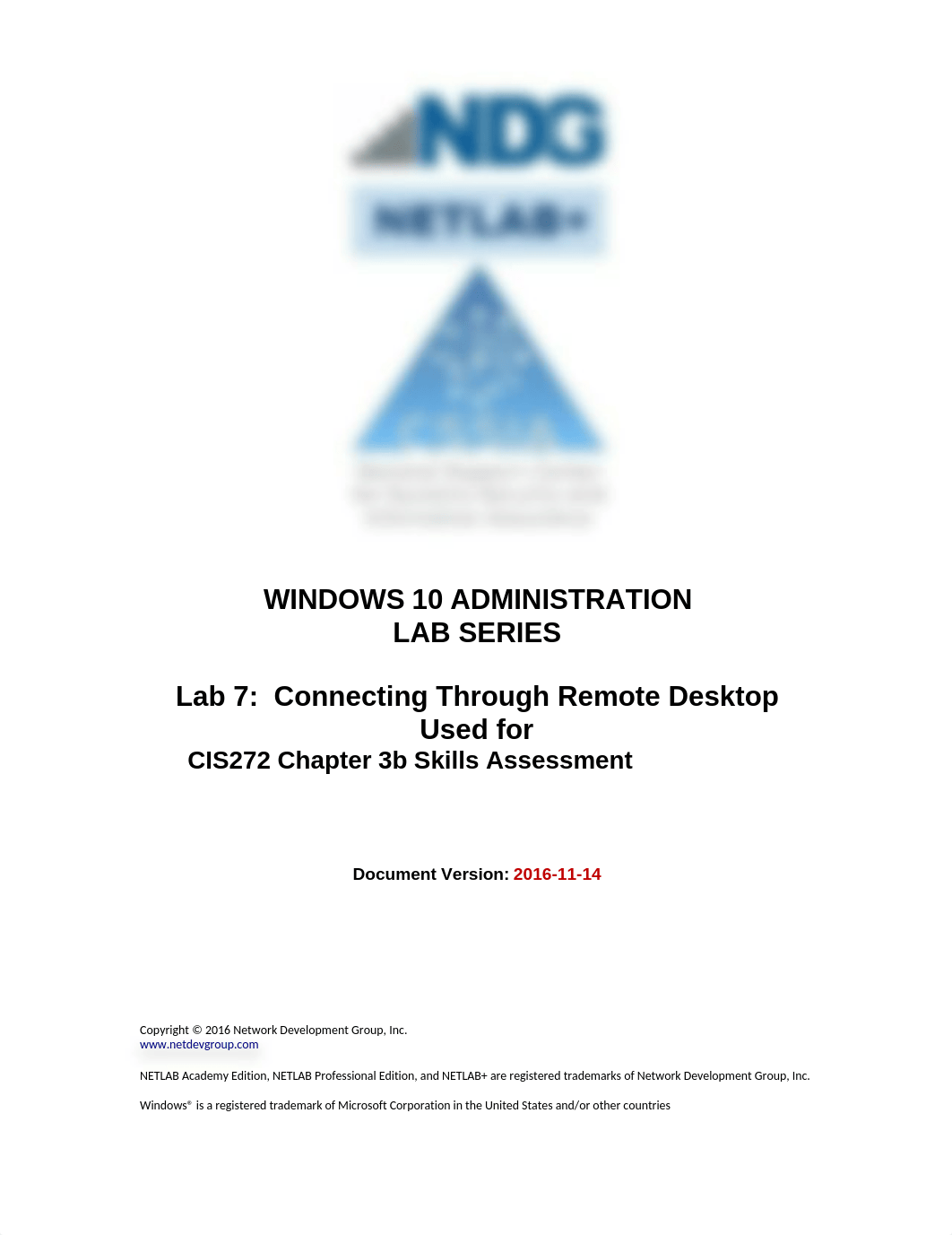 CIS272 Chapter 3b Skills Assessment - NetLab Win10 Admin Lab 7.docx_do48byz8rq2_page1