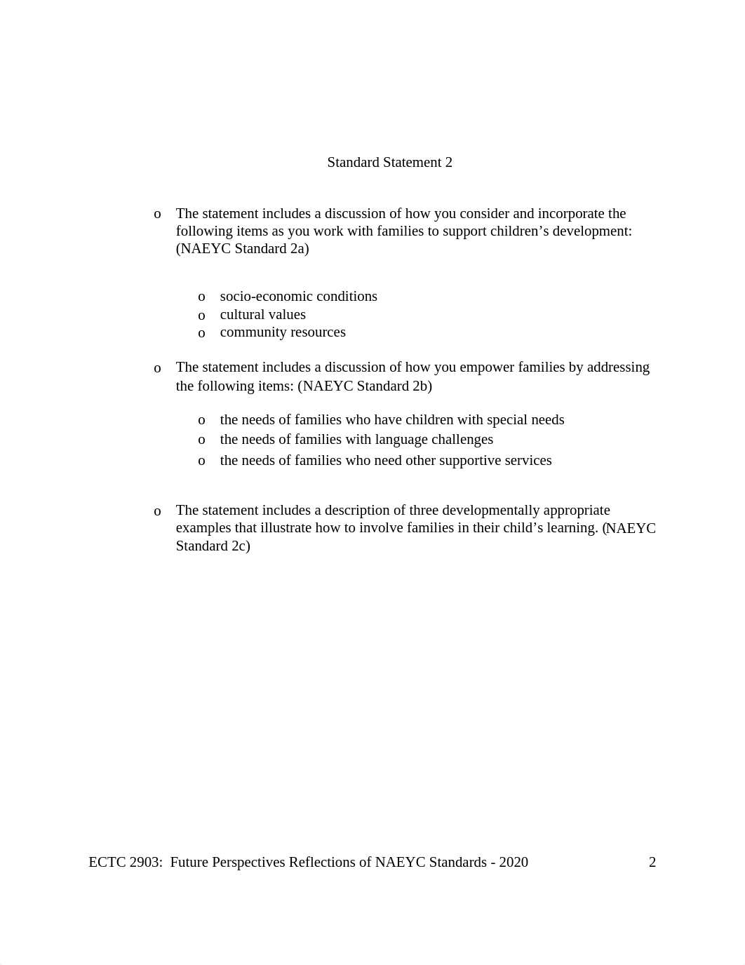 ECTC2903 Future Perspectives Reflection of  NAEYC Standard Statements Instructions - 2020(1) (1).doc_do4mcs3kp6m_page2