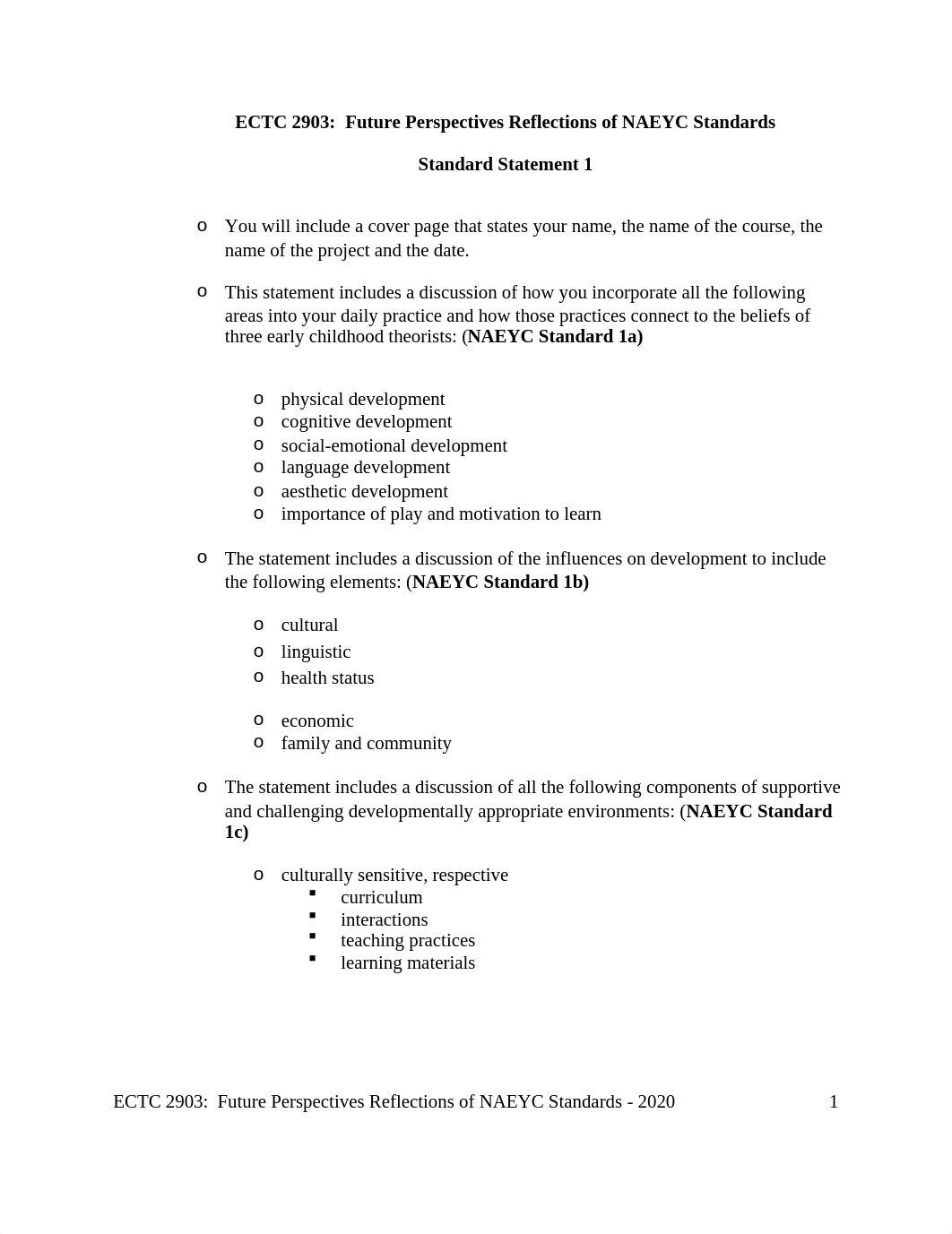 ECTC2903 Future Perspectives Reflection of  NAEYC Standard Statements Instructions - 2020(1) (1).doc_do4mcs3kp6m_page1