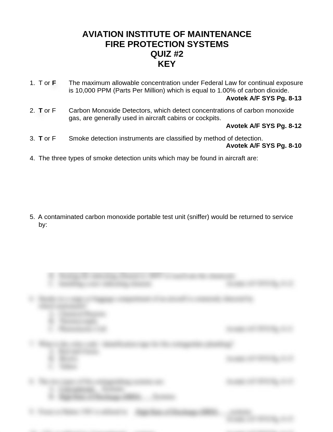 AMT 1214 Fire Protection Systems Quiz2 Key.doc_do51957n9il_page1