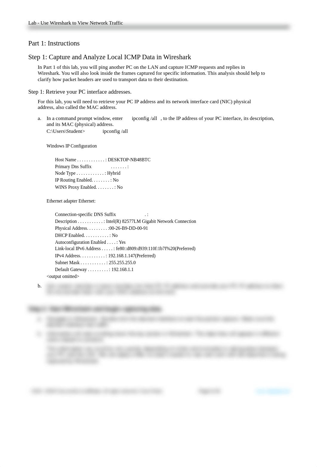 3.7.10 Lab - Use Wireshark to View Network Traffic.docx_do57oz8zuo5_page2