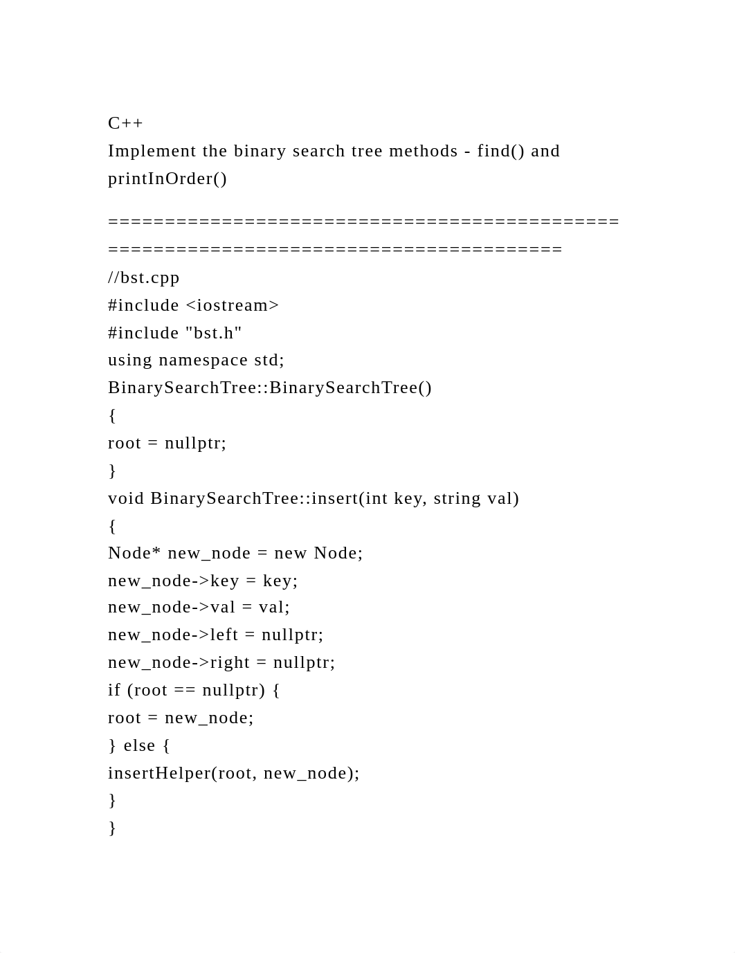 C++Implement the binary search tree methods - find() and printInOr.docx_do617qmkbps_page2