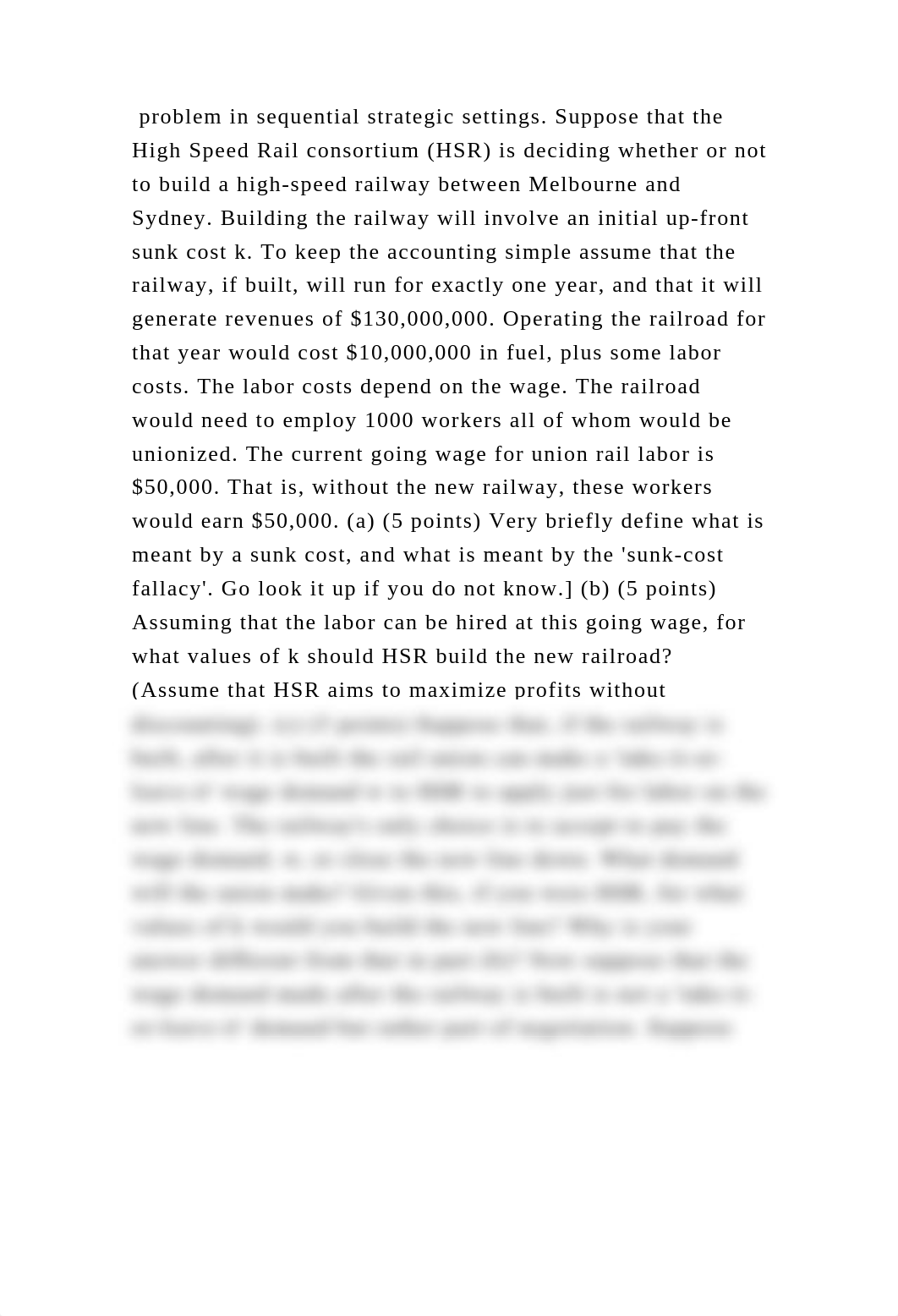 problem in sequential strategic settings. Suppose that the High Speed.docx_do66oaqpe05_page2