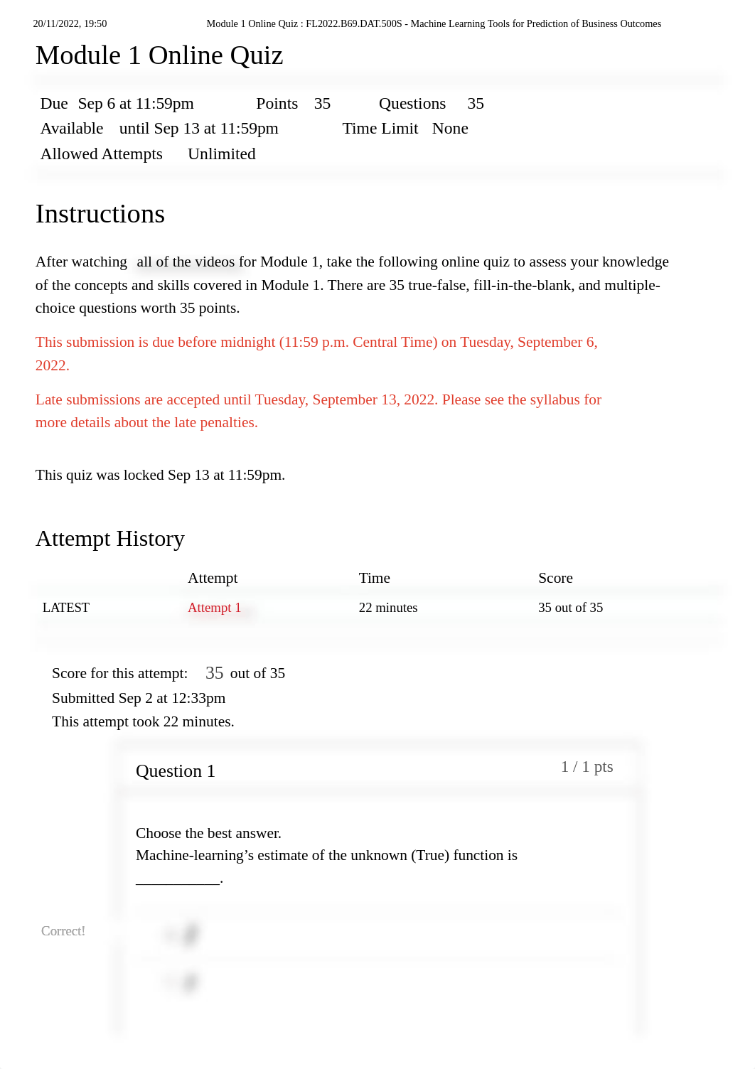 Module 1 Online Quiz _ FL2022.B69.DAT.500S - Machine Learning.pdf_do6k8gkykgn_page1