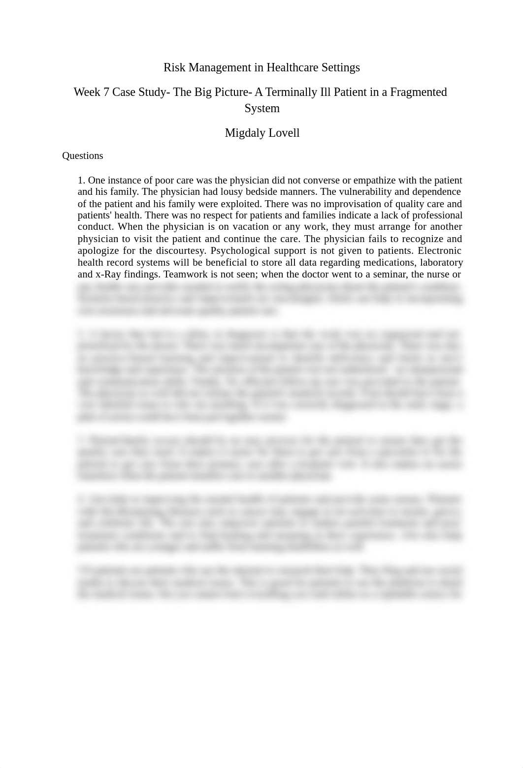 Week 7 Case Study- The Big Picture- A Terminally Ill Patient in a Fragmented System.doc_do6ovdbj1sa_page1